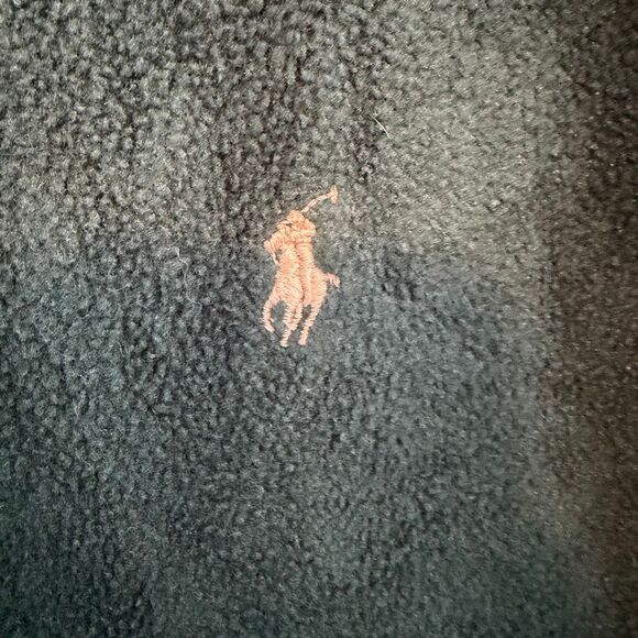 Vintage 90s Polo Ralph Lauren Polartec Teddy Fleece Jacket Hunter Green Full Zip - Picture 4 of 9